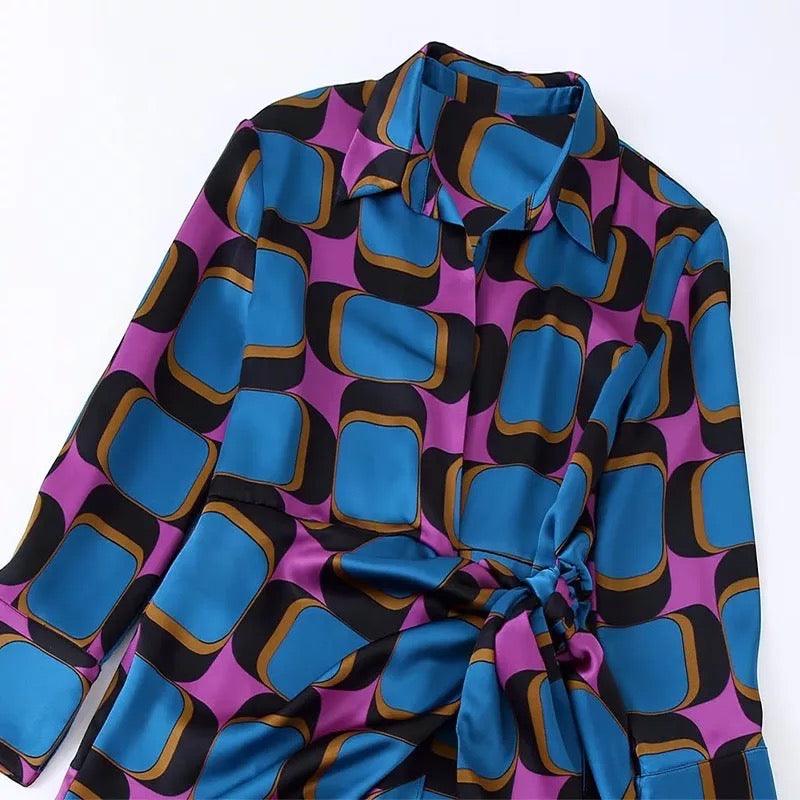 Silk Wrap Dress in Lagos, Nigeria - All Things Chic