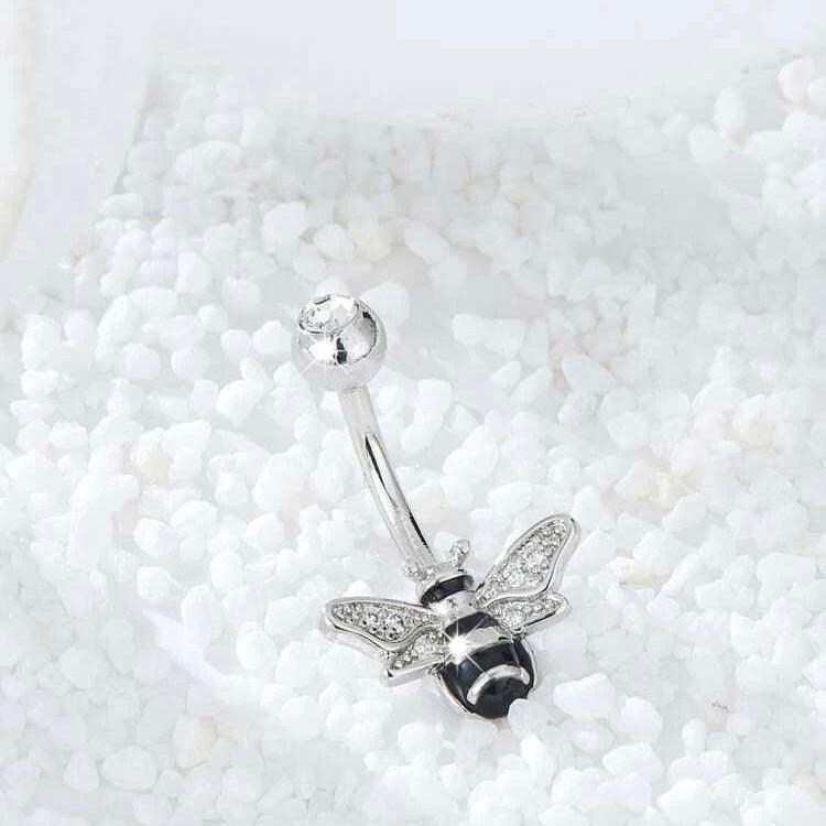 Silver Bee Belly Ring in Lagos, Nigeria - All Things Chic