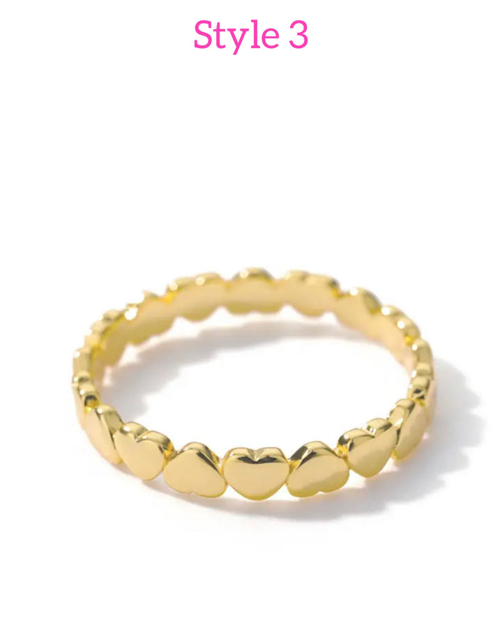 Steel Gold Ring