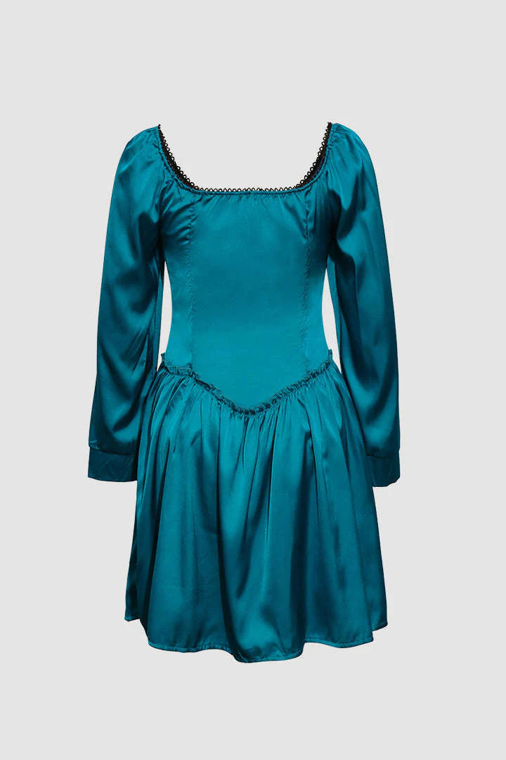 Long sleeve silk dress in Lagos, Nigeria - All Things Chic