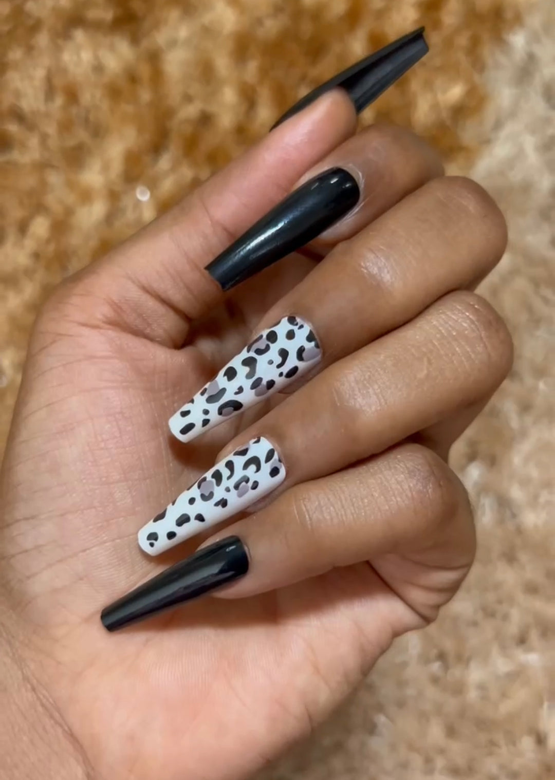 XL Cheetah Print Press On Nails